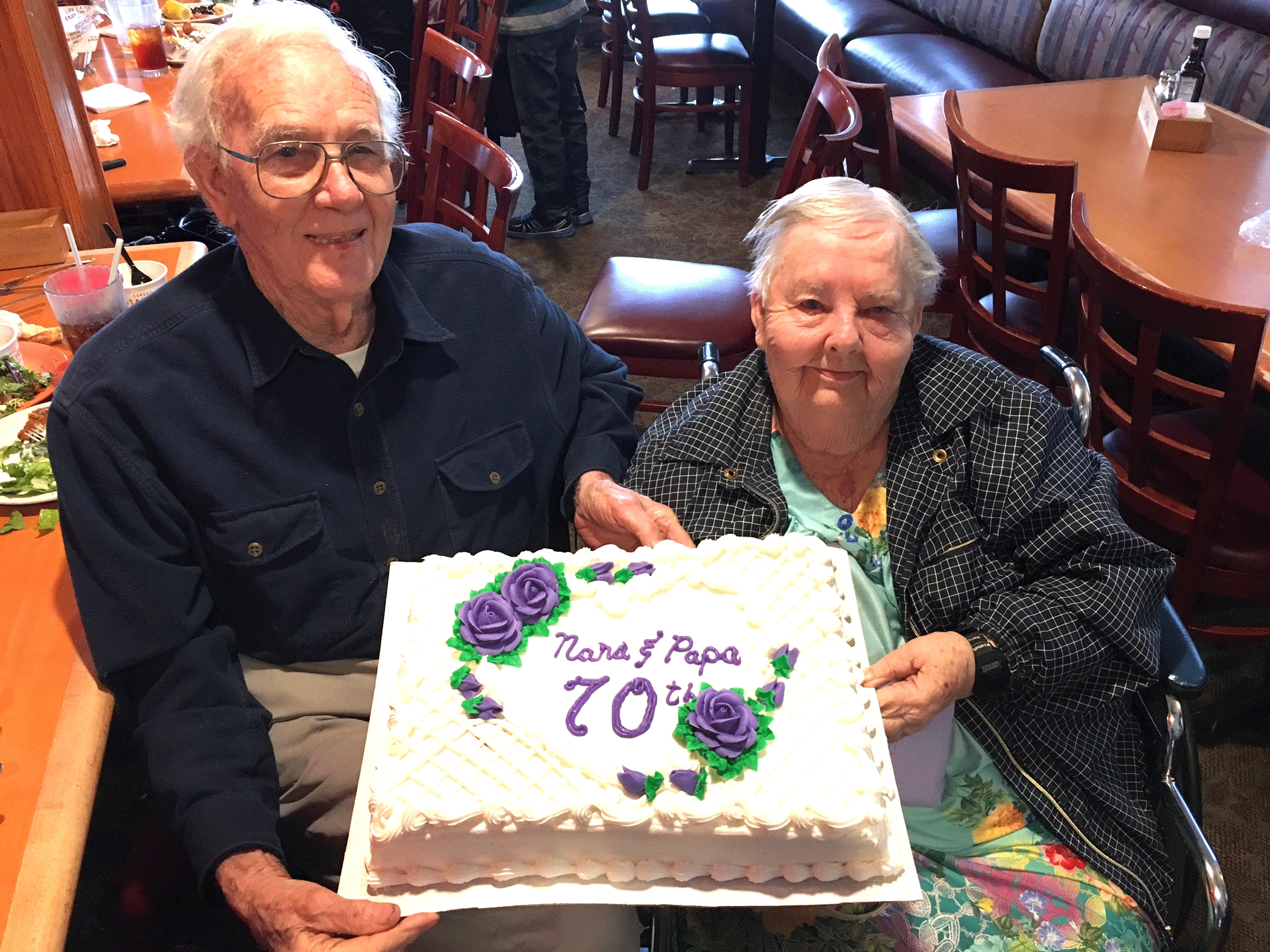 Whitworth’s celebrate 70th wedding anniversary