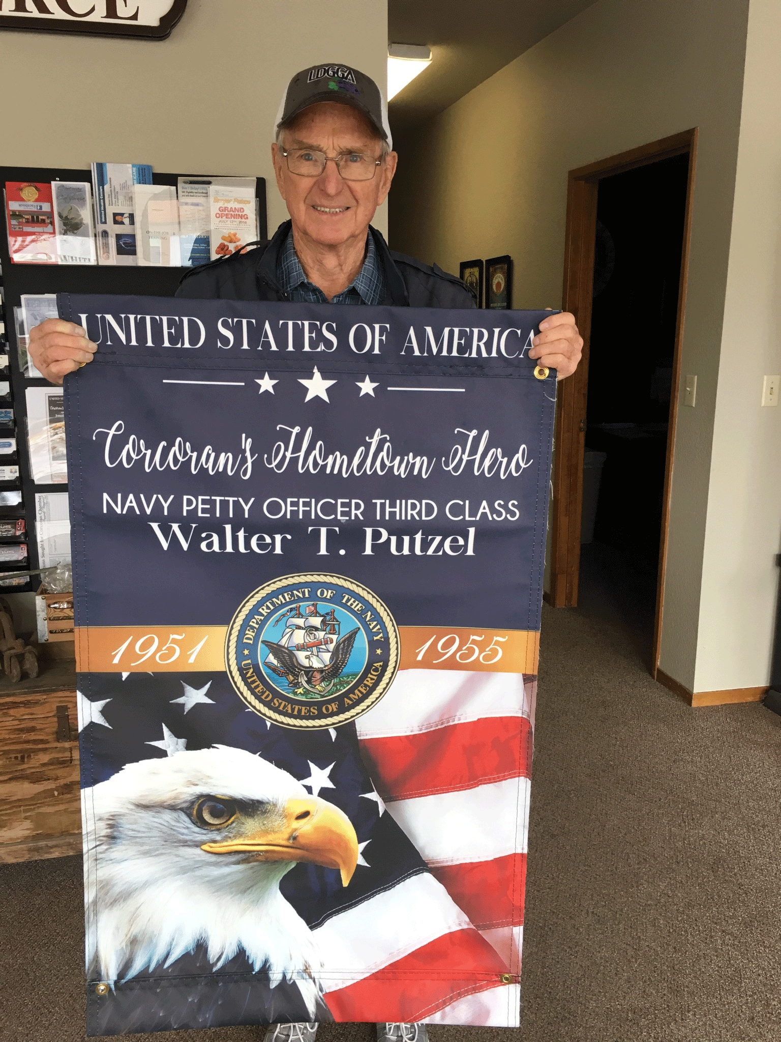 Military banners honor veterans